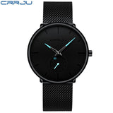 Thin Men Watch Blue Black